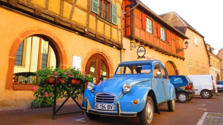 2 chevaux alsace Eguisheim