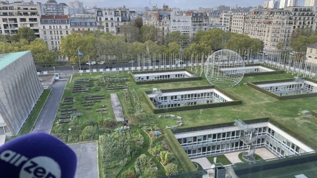 La vue depuis le restaurant de l'UNESCO