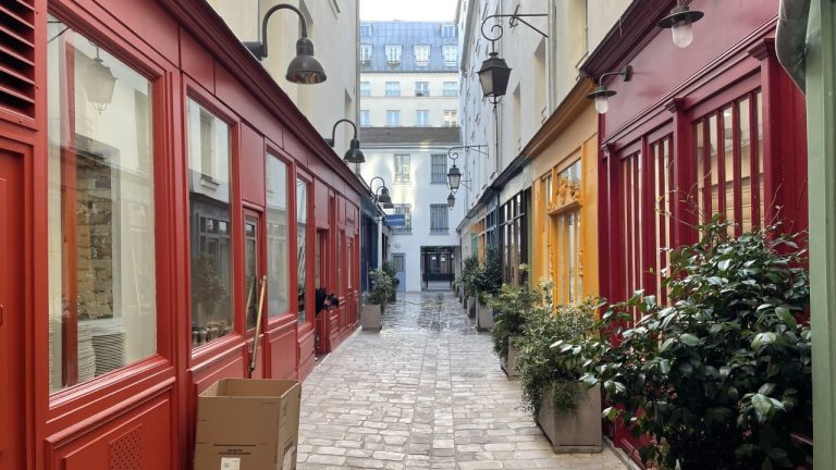 Vu sur le passage Molière depuis la rue Quincampoix