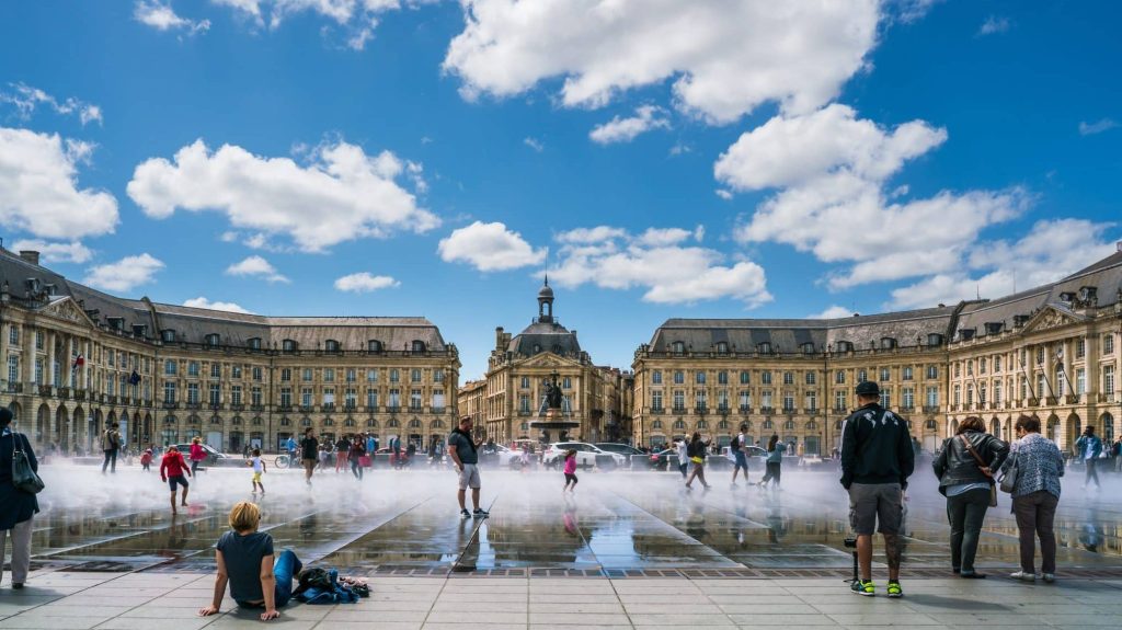 Place de la Bourse à Bordeaux