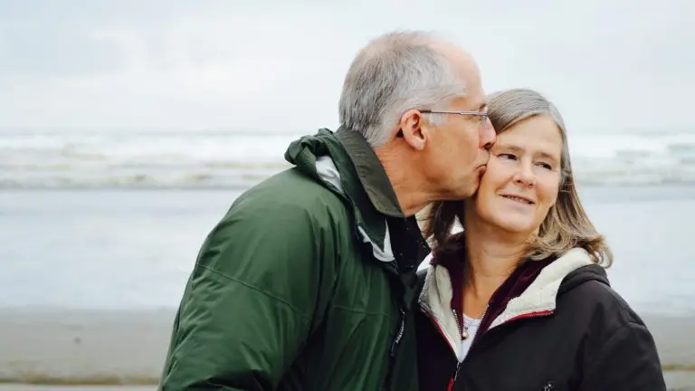 These are my parents. This photo was taken Christmas and even though my mom squeamishly refused to kiss my dad, my dad took the opportunity and this photo was the result.