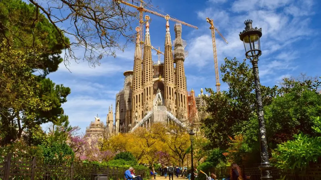 La cathédrale Sagrada Familia, en Espagne.