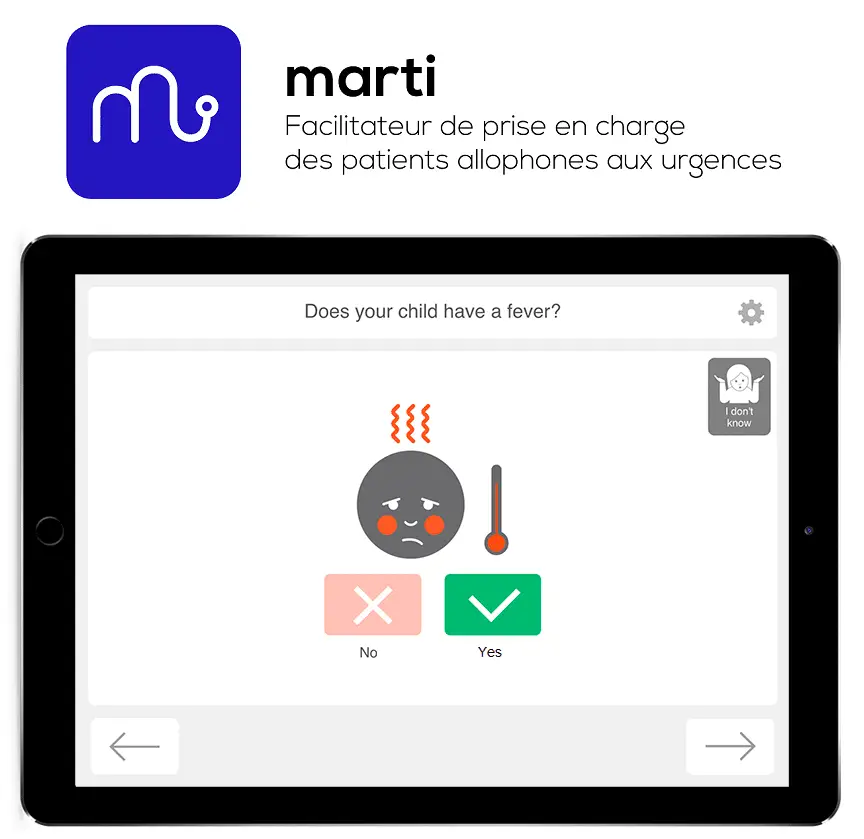 Rompre la barrière de la langue aux Urgences avec Marti