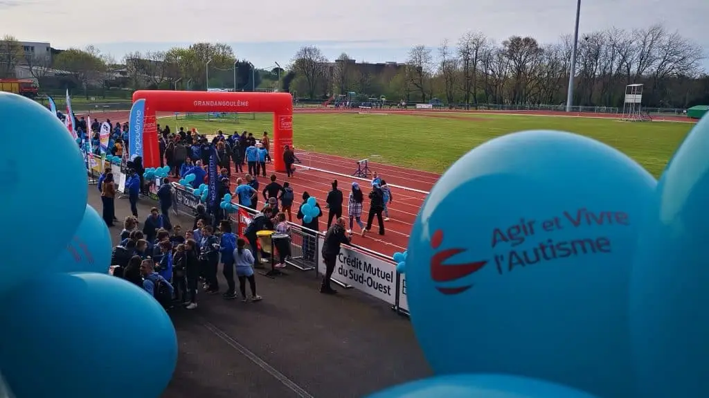 La piste de course avant le départ