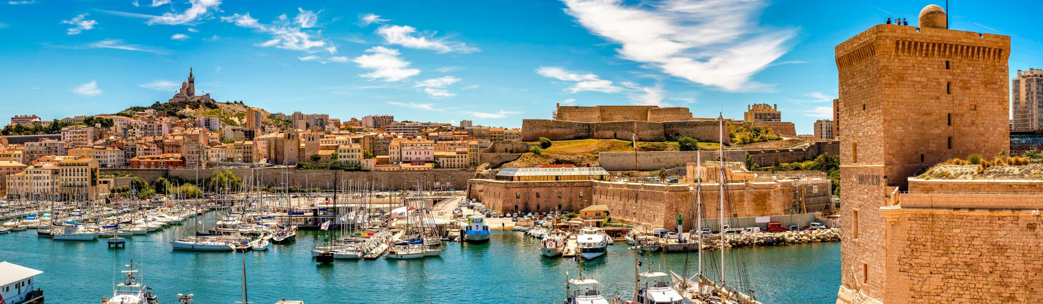 Alter Hafen in Marseille Panorama