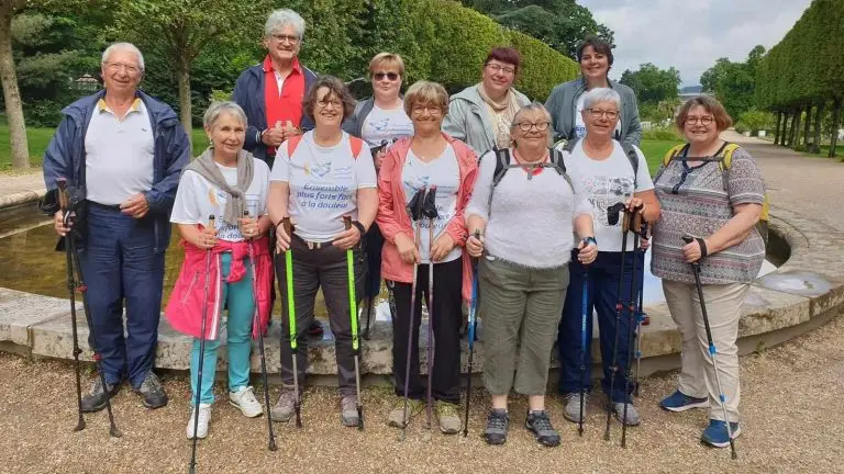 Marche Nordique des adhérents de l'association.