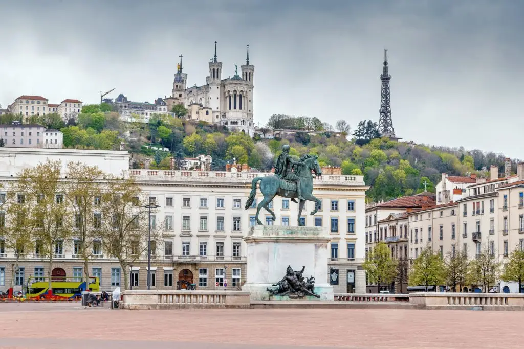 Place Bellecour à Lyon