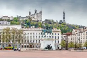 Place Bellecour à Lyon