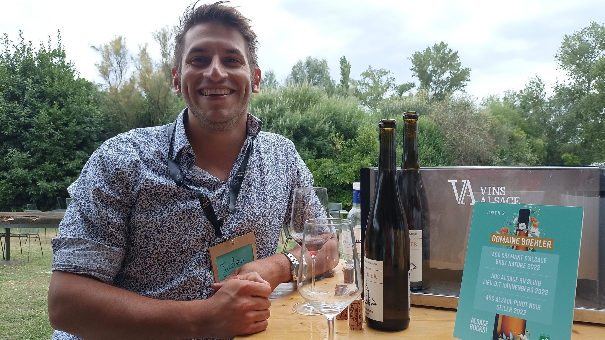 Julien Boehler, vigneron en Alsace.