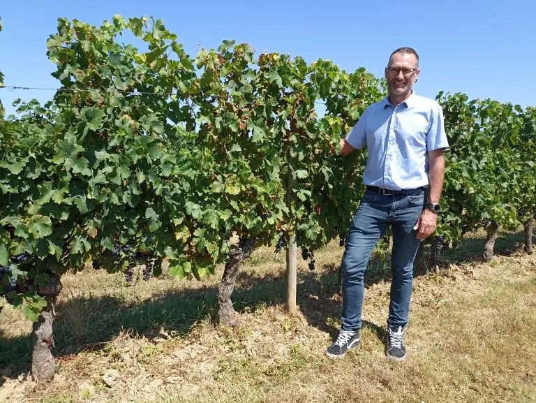 Pascal Boissonneau, vigneron pour les Vignobles Boissonneau en Gironde