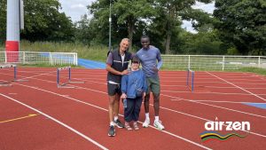 Charles Antoine Kouakou et son entraineur Vincent Clarico