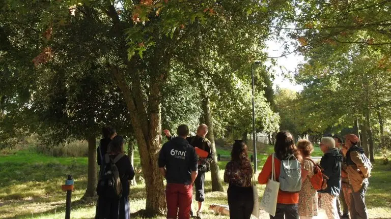 Une balade dans la nature organisée par le collectif les Fol'épis pendant En octobre tous dehors.