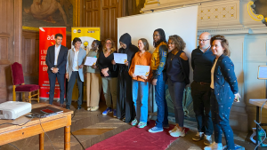 Le concours de pitch organisé par l'ADIE dans le 20ème arrondissement de Paris.