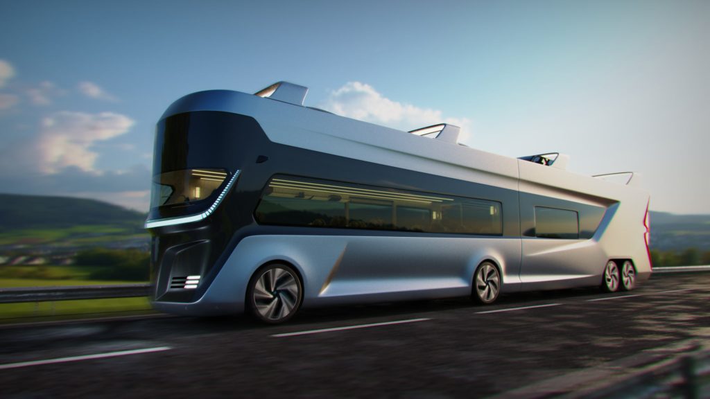 bus du futur à étage